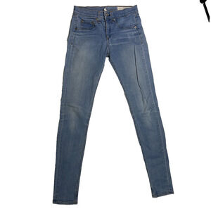 Rag & Bone Jeans Women’s 25 High Rise Skinny Light Wash Capsule Staple Casual